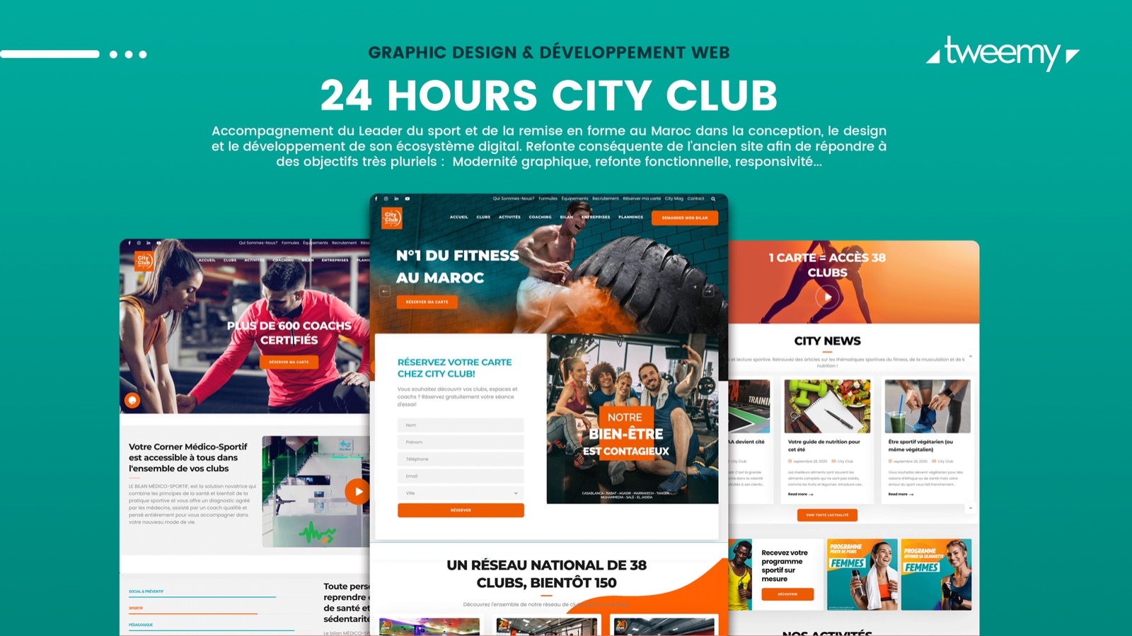 City Club — refonte web par Tweemy