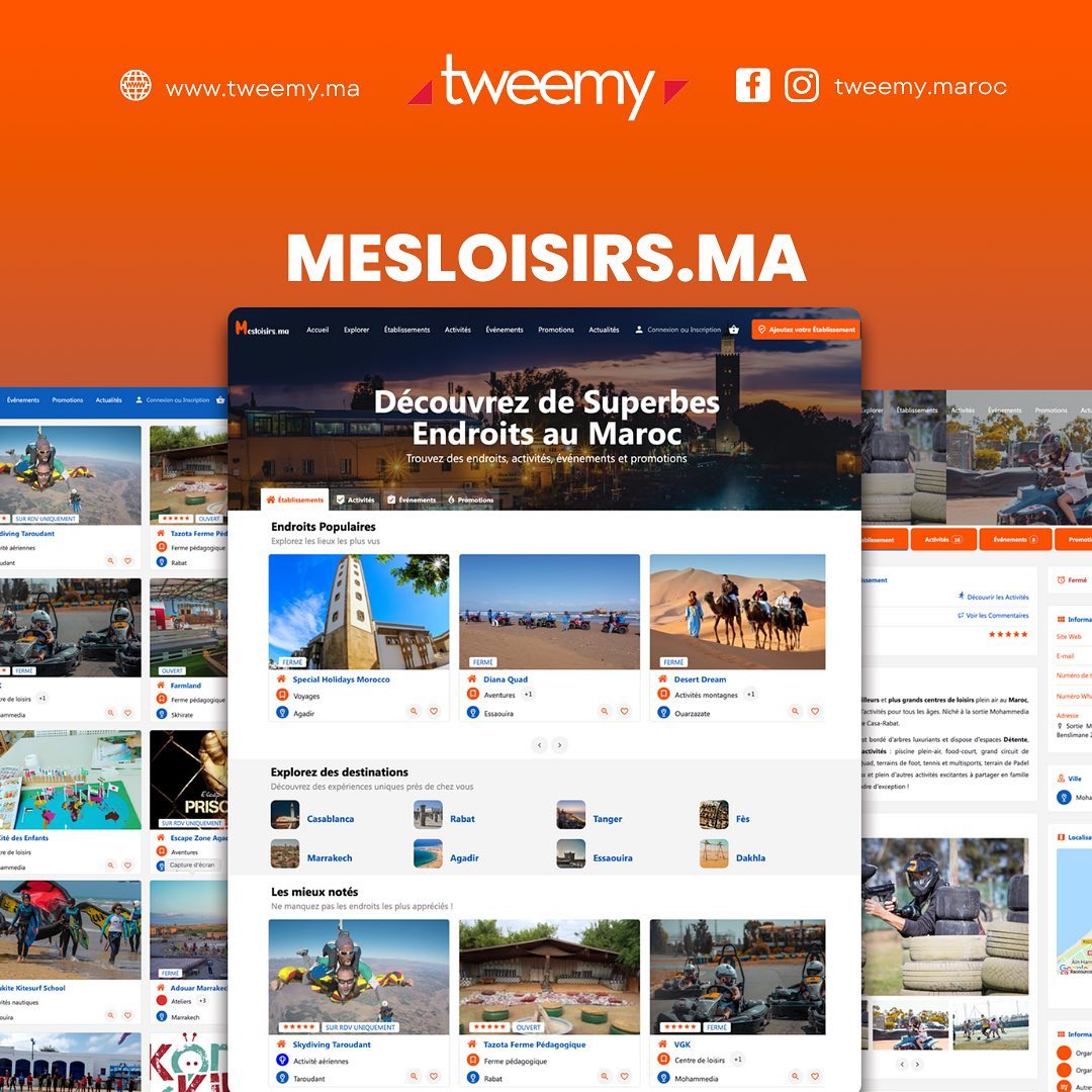 MesLoisirs.ma — projet Tweemy